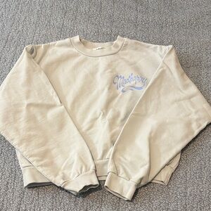 Madhappy Women's Light Blue Crew Neck Sweatshirt